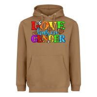Toasted Coconut love has no gender pride lgbtq Heavyweight Hoodie - texasbilliewilder