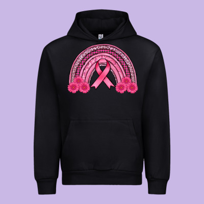 Breast Cancer Rainbow Urban Hoodie Designed By Adodesignshop