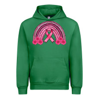 Emerald breast cancer rainbow Urban Hoodie - AdoDesignShop