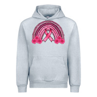Heather Grey breast cancer rainbow Urban Hoodie - AdoDesignShop