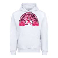 White breast cancer rainbow Urban Hoodie - AdoDesignShop