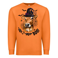 Carrot Halloween Cow Moo I Mean Boo Premium Sweatshirt - texasbilliewilder