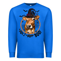 True Royal Halloween Cow Moo I Mean Boo Premium Sweatshirt - texasbilliewilder