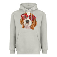 Moon Dust Beagle with love glasses Heavyweight Hoodie - RanaPortraitStore