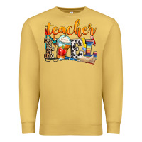 Antique Gold teacher fuel Premium Sweatshirt - Zillion Design Studio