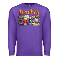 Purple teacher fuel Premium Sweatshirt - Zillion Design Studio