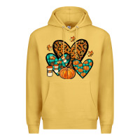 Antique Gold love fall Premium Hoodie - JahusDesignShop