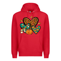 Red love fall Premium Hoodie - JahusDesignShop
