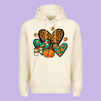 Love Fall Premium Hoodie Designed By Jahusdesignshop