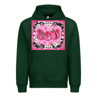 Forest Green breast cancer pumpkins Urban Hoodie - AdoDesignShop