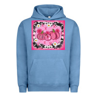 Pigment Pebble Blue breast cancer pumpkins Urban Hoodie - AdoDesignShop