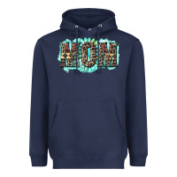 Navy aztec mom Heavyweight Hoodie - Zillion Design Studio