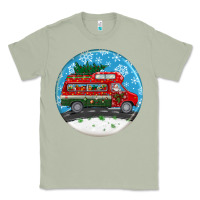Matcha santa claus with retro van  christmas ornament Classic Tee - BundleAndBundleShop