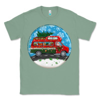 Sage santa claus with retro van  christmas ornament Classic Tee - BundleAndBundleShop
