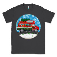 Smoke santa claus with retro van  christmas ornament Classic Tee - BundleAndBundleShop