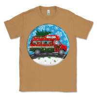 Toasted Coconut santa claus with retro van  christmas ornament Classic Tee - BundleAndBundleShop