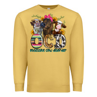 Antique Gold ocd obsessive cow disorder Premium Sweatshirt - Zillion Design Studio