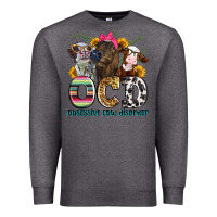 Charcoal Heather ocd obsessive cow disorder Premium Sweatshirt - Zillion Design Studio