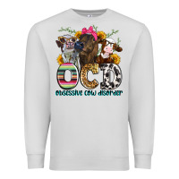 Dove Grey ocd obsessive cow disorder Premium Sweatshirt - Zillion Design Studio