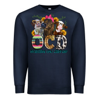 Navy ocd obsessive cow disorder Premium Sweatshirt - Zillion Design Studio