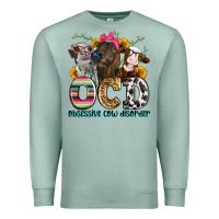Seafoam ocd obsessive cow disorder Premium Sweatshirt - Zillion Design Studio
