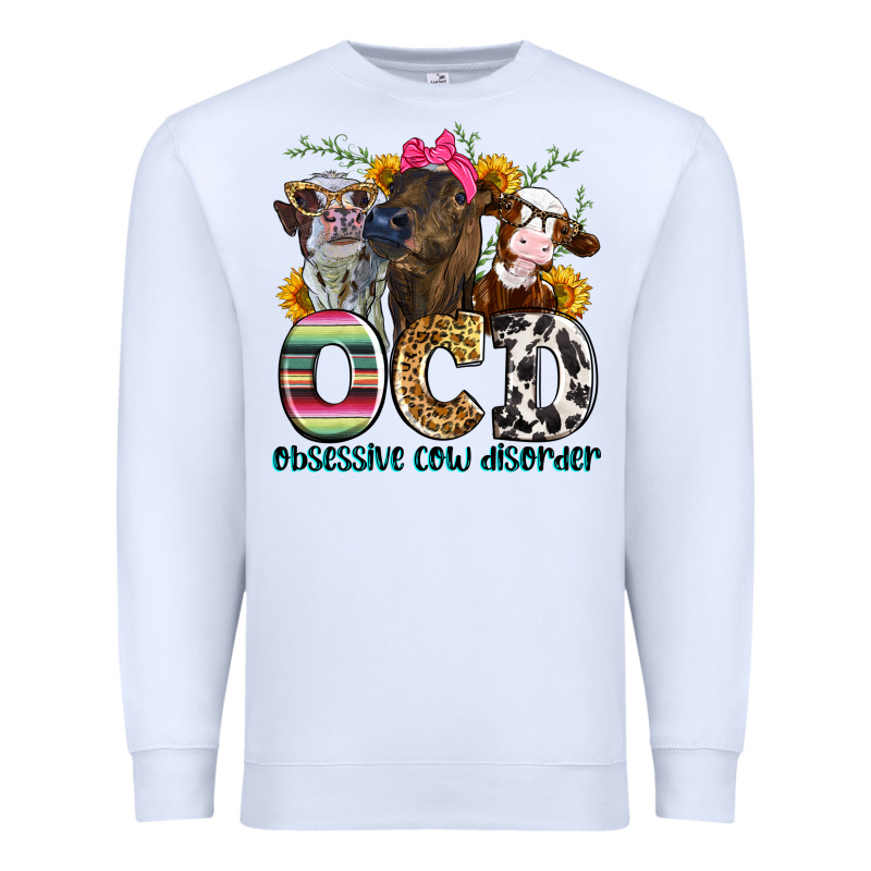 Ocd Obsessive Cow Disorder Premium Sweatshirt by Zillion Design Studio | Teevron