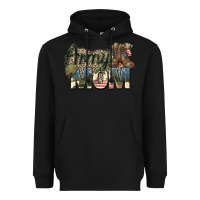 Black army mom Heavyweight Hoodie - Zillion Design Studio