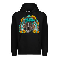 Black western pitbull rainbow Premium Hoodie - Artiststas