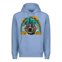 Colony Blue western pitbull rainbow Premium Hoodie - Artiststas