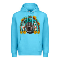 Ocean Blue western pitbull rainbow Premium Hoodie - Artiststas