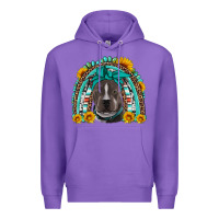 Purple western pitbull rainbow Premium Hoodie - Artiststas
