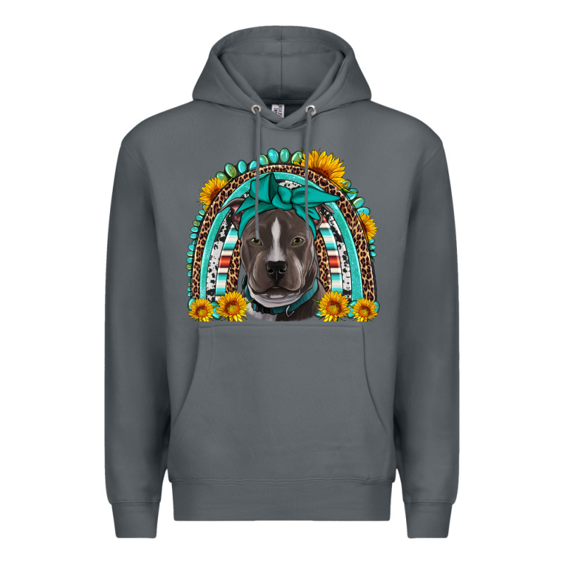 Western Pitbull Rainbow Premium Hoodie by Artiststas | Teevron