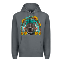 Rock western pitbull rainbow Premium Hoodie - Artiststas