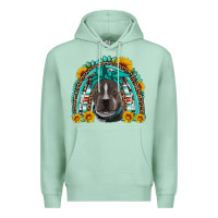 Seafoam western pitbull rainbow Premium Hoodie - Artiststas