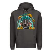 Smoke western pitbull rainbow Premium Hoodie - Artiststas