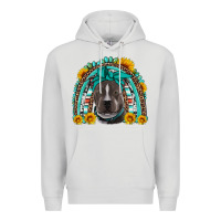 Dove Grey western pitbull rainbow Premium Hoodie - Artiststas