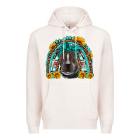 Pale Pink western pitbull rainbow Premium Hoodie - Artiststas