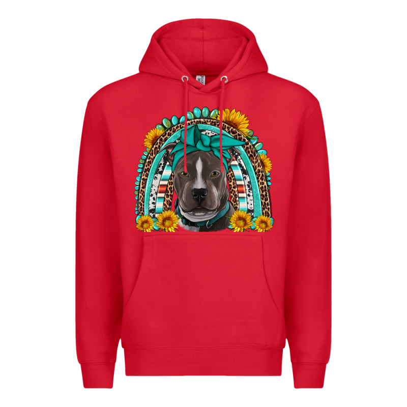 Western Pitbull Rainbow Premium Hoodie by Artiststas | Teevron
