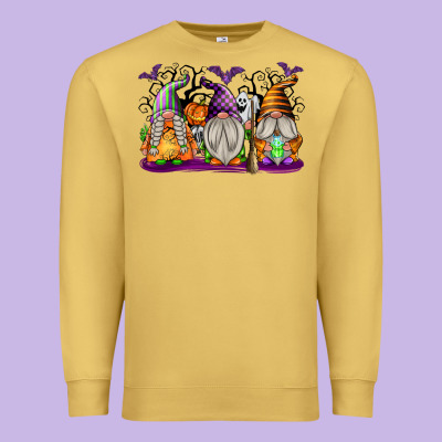 Halloween Gnomes Premium Sweatshirt Designed By Texasbilliewilder