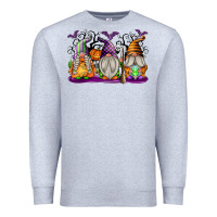 Heather Grey Halloween Gnomes Premium Sweatshirt - texasbilliewilder