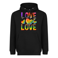 Black love is love with hearts Heavyweight Hoodie - texasbilliewilder