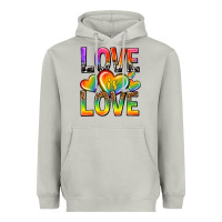 Moon Dust love is love with hearts Heavyweight Hoodie - texasbilliewilder