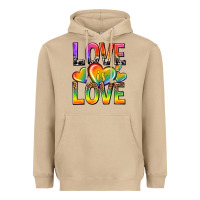 Mushroom love is love with hearts Heavyweight Hoodie - texasbilliewilder