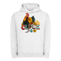 Pigment Lunar Rock cluck it coop animals hen and chick aztec serape leopard Urban Hoodie - Artiststas
