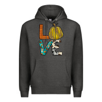 Charcoal Heather fall love Premium Hoodie - JahusDesignShop
