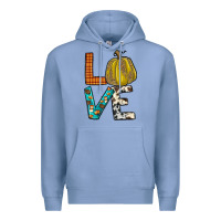 Colony Blue fall love Premium Hoodie - JahusDesignShop