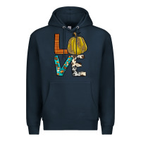Navy fall love Premium Hoodie - JahusDesignShop