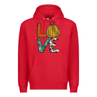 Red fall love Premium Hoodie - JahusDesignShop