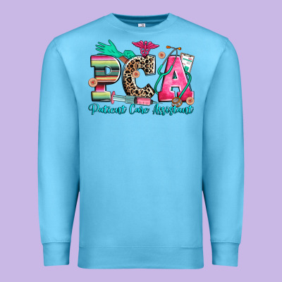 Pca Patient Care Assistant Premium Sweatshirt Designed By Zillion Design Studio