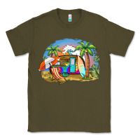 Army Green camp life beach Classic Tee - BarkalooDesign